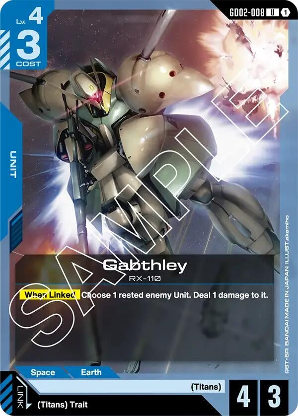 Image for Gabthley (GD02-008) (GD02) - Gundam Card Game