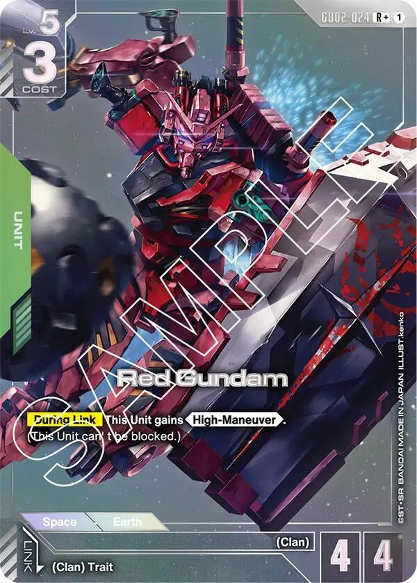 Image for Red Gundam (R+) (GD02-024) (GD02) - Gundam Card Game