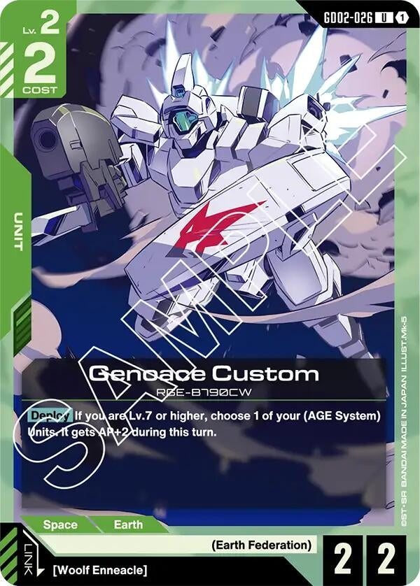 Image for Genoace Custom (GD02-026) (GD02) - Gundam Card Game
