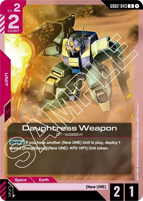 Image for Daughtress Weapon (GD02-043) (GD02) - Gundam Card Game