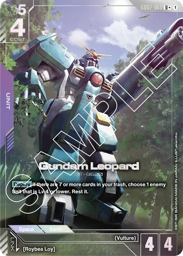 Image for Gundam Leopard (U+) (GD02-060) (GD02) - Gundam Card Game