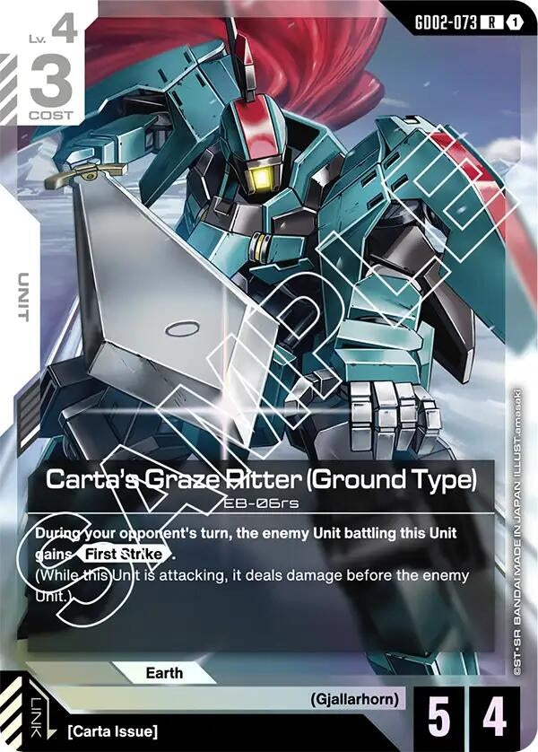 Image for Carta's Graze Ritter (Ground Type) (GD02-073) (GD02) - Gundam Card Game