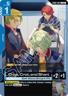 Image for Orga, Crot, and Shani (GD02-087) (GD02) - Gundam Card Game