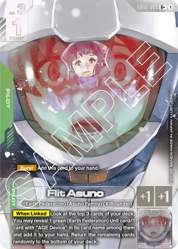 Image for Flit Asuno (R+) (GD02-088) (GD02) - Gundam Card Game
