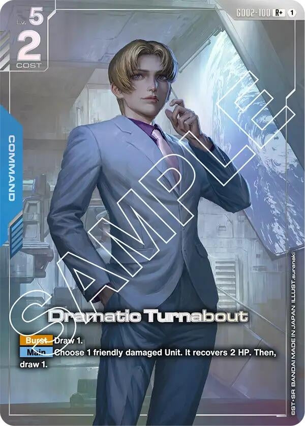 Image for Dramatic Turnabout (R+) (GD02-100) (GD02) - Gundam Card Game