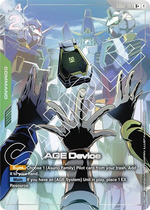 Image for AGE Device (R+) (GD02-103) (GD02) - Gundam Card Game