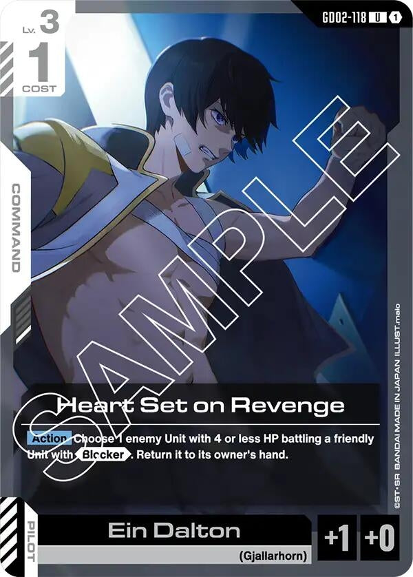 Image for Heart Set on Revenge (GD02-118) (GD02) - Gundam Card Game