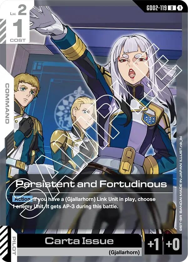 Image for Persistent and Fortudinous (GD02-119) (GD02) - Gundam Card Game