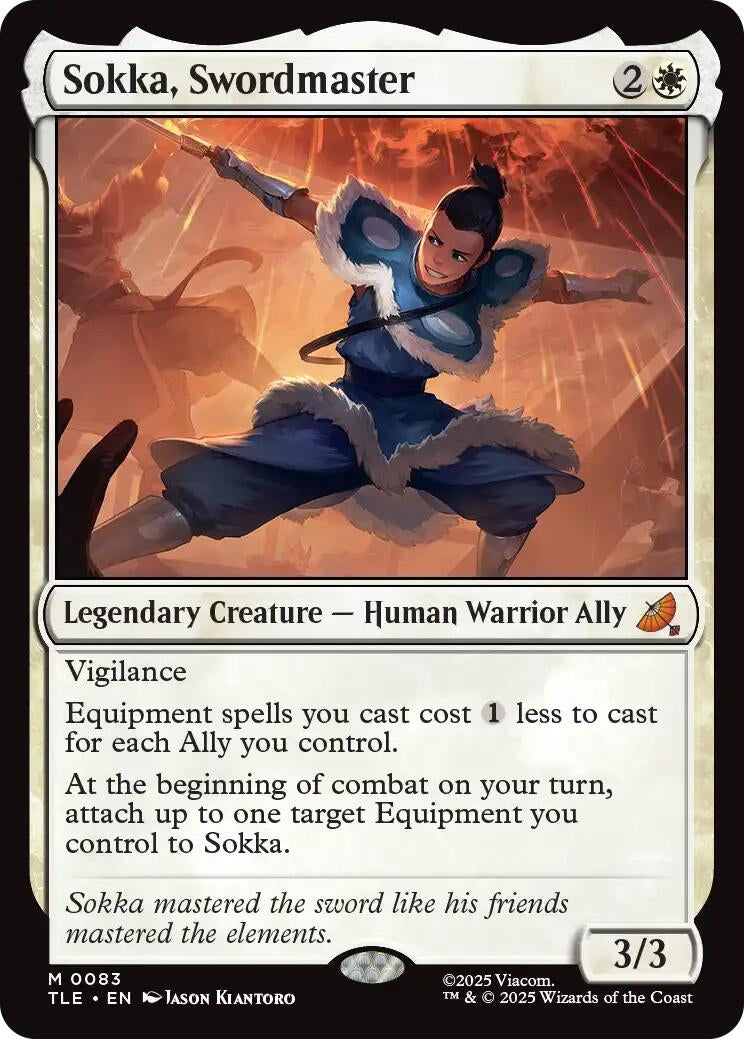 Image for Sokka, Swordmaster (83) (TLE) - Magic: The Gathering