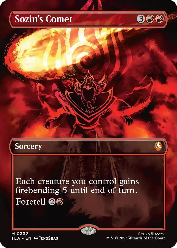 Image for Sozin's Comet (0332) (Borderless) (332) (TLA) - Magic: The Gathering