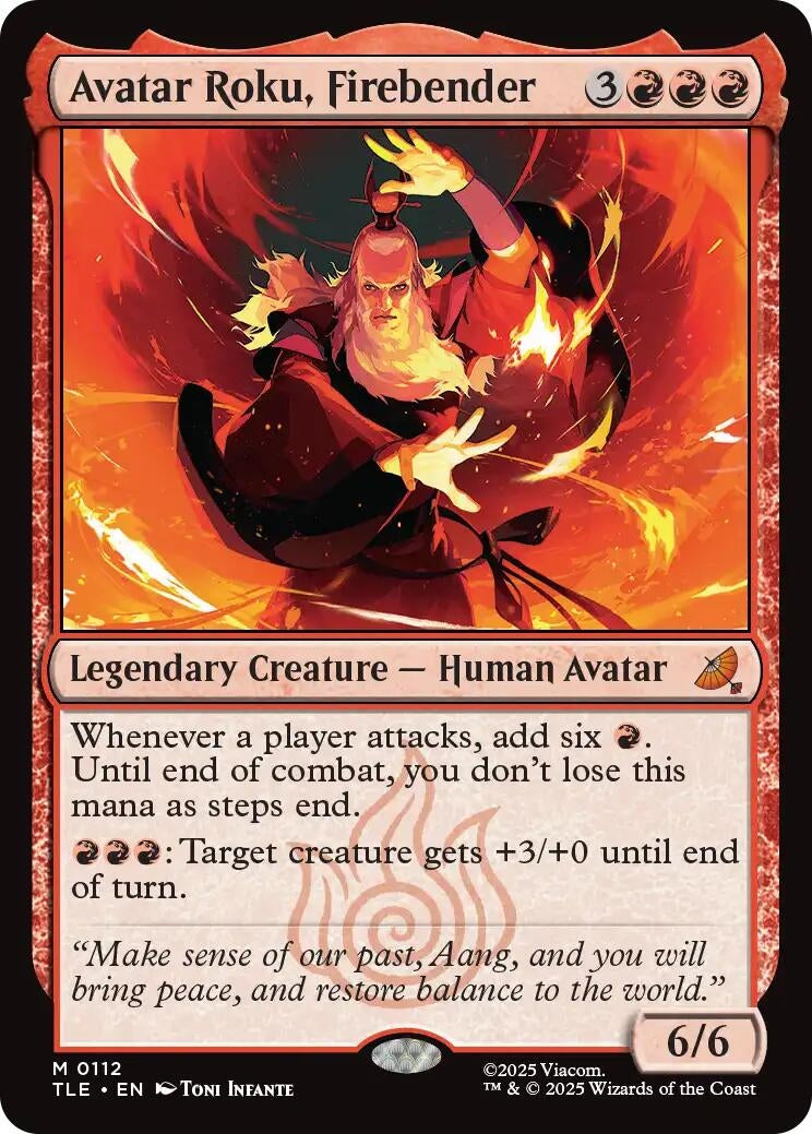 Image for Avatar Roku, Firebender (112) (TLE) - Magic: The Gathering