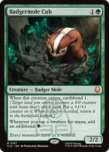 Image for Badgermole Cub (167) (TLA) - Magic: The Gathering