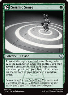 Image for Seismic Sense (195) (TLA) - Magic: The Gathering