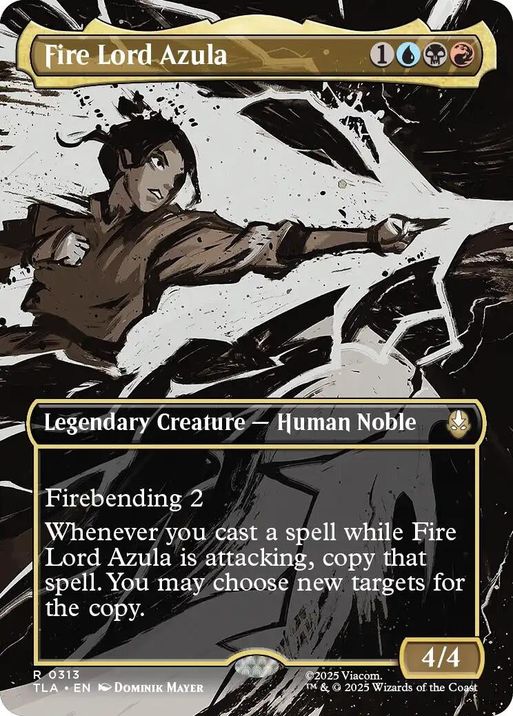 Image for Fire Lord Azula (0313) (Borderless) (313) (TLA) - Magic: The Gathering