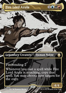 Image for Fire Lord Azula (0313) (Borderless) (313) (TLA) - Magic: The Gathering