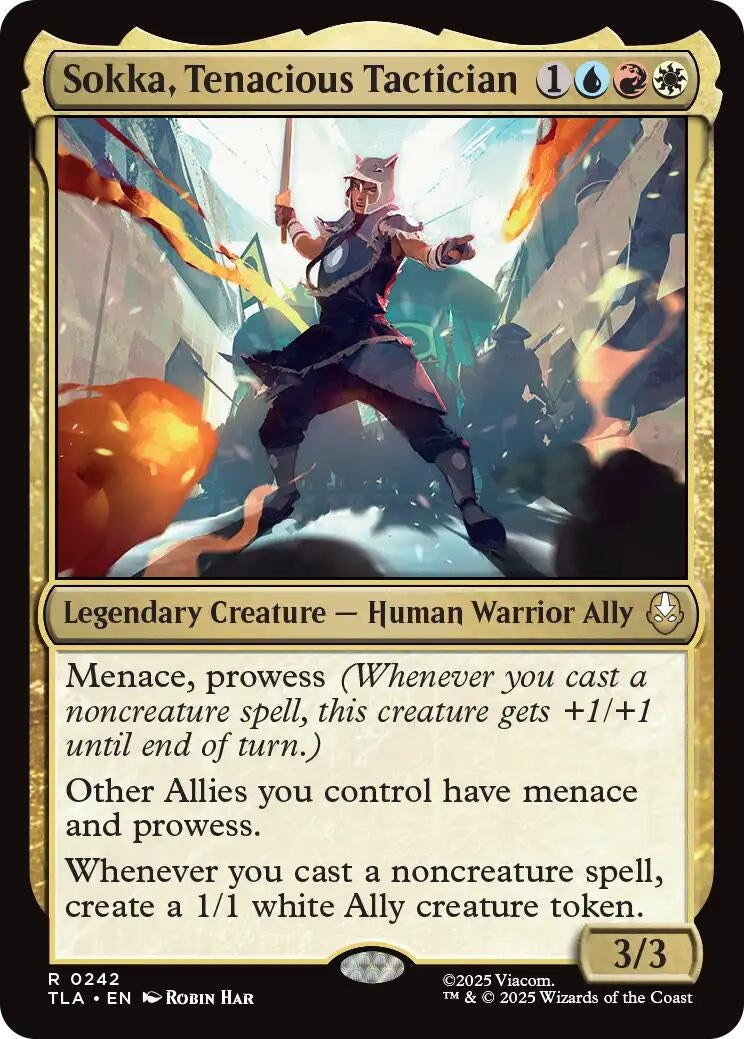 Image for Sokka, Tenacious Tactician (242) (TLA) - Magic: The Gathering