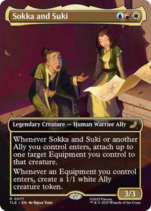 Image for Sokka and Suki (Borderless) (71) (TLE) - Magic: The Gathering