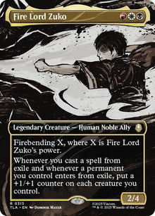 Image for Fire Lord Zuko (Borderless) (315) (TLA) - Magic: The Gathering