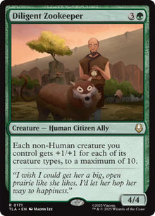 Image for Diligent Zookeeper (171) (TLA) - Magic: The Gathering