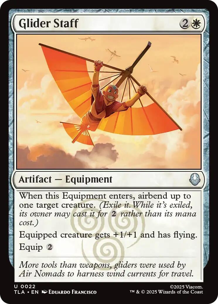 Image for Glider Staff (22) (TLA) - Magic: The Gathering