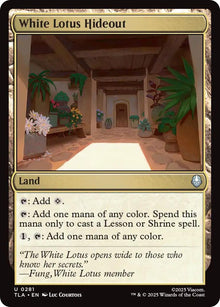Image for White Lotus Hideout (281) (TLA) - Magic: The Gathering