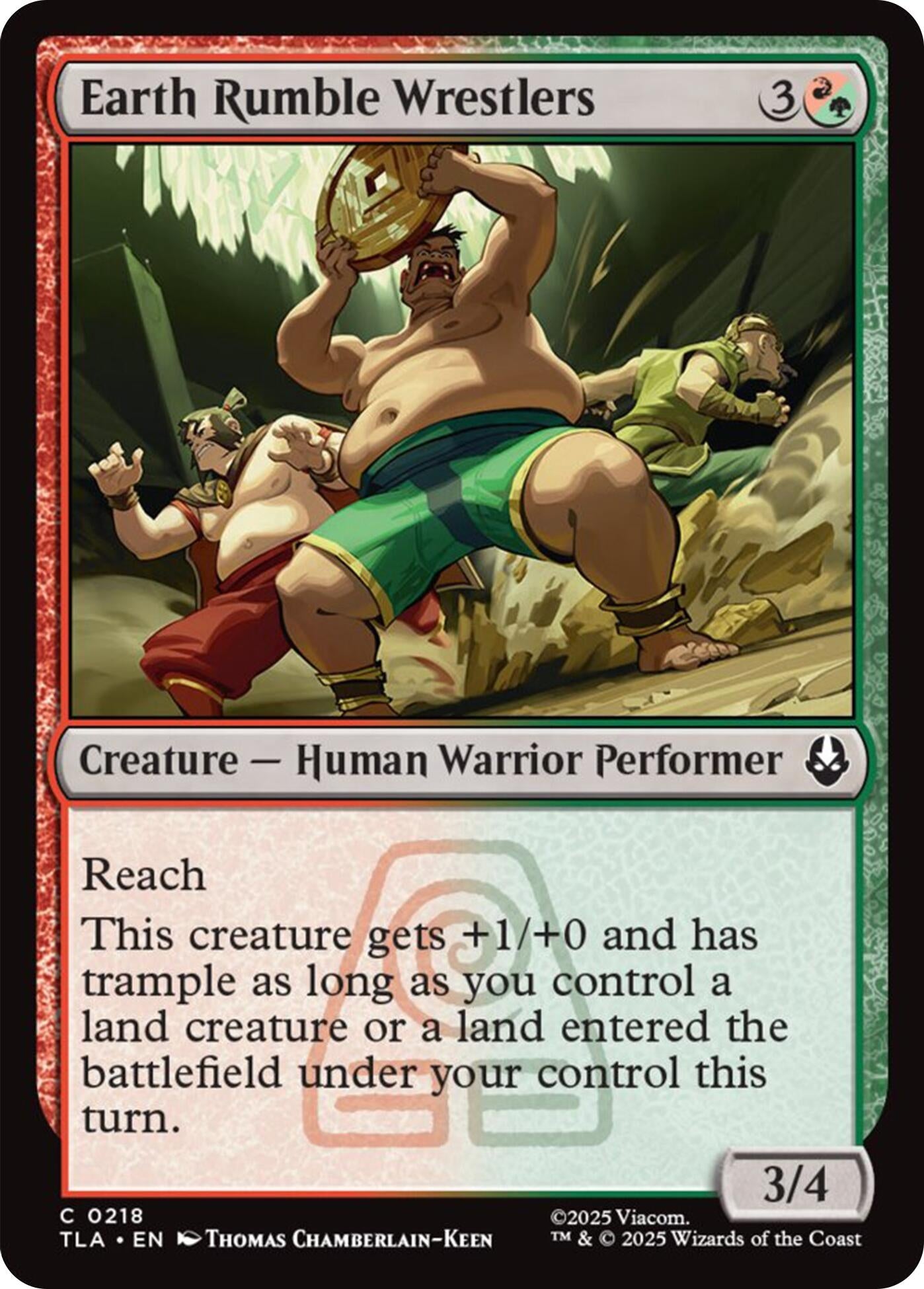 Image for Earth Rumble Wrestlers (218) (TLA) - Magic: The Gathering