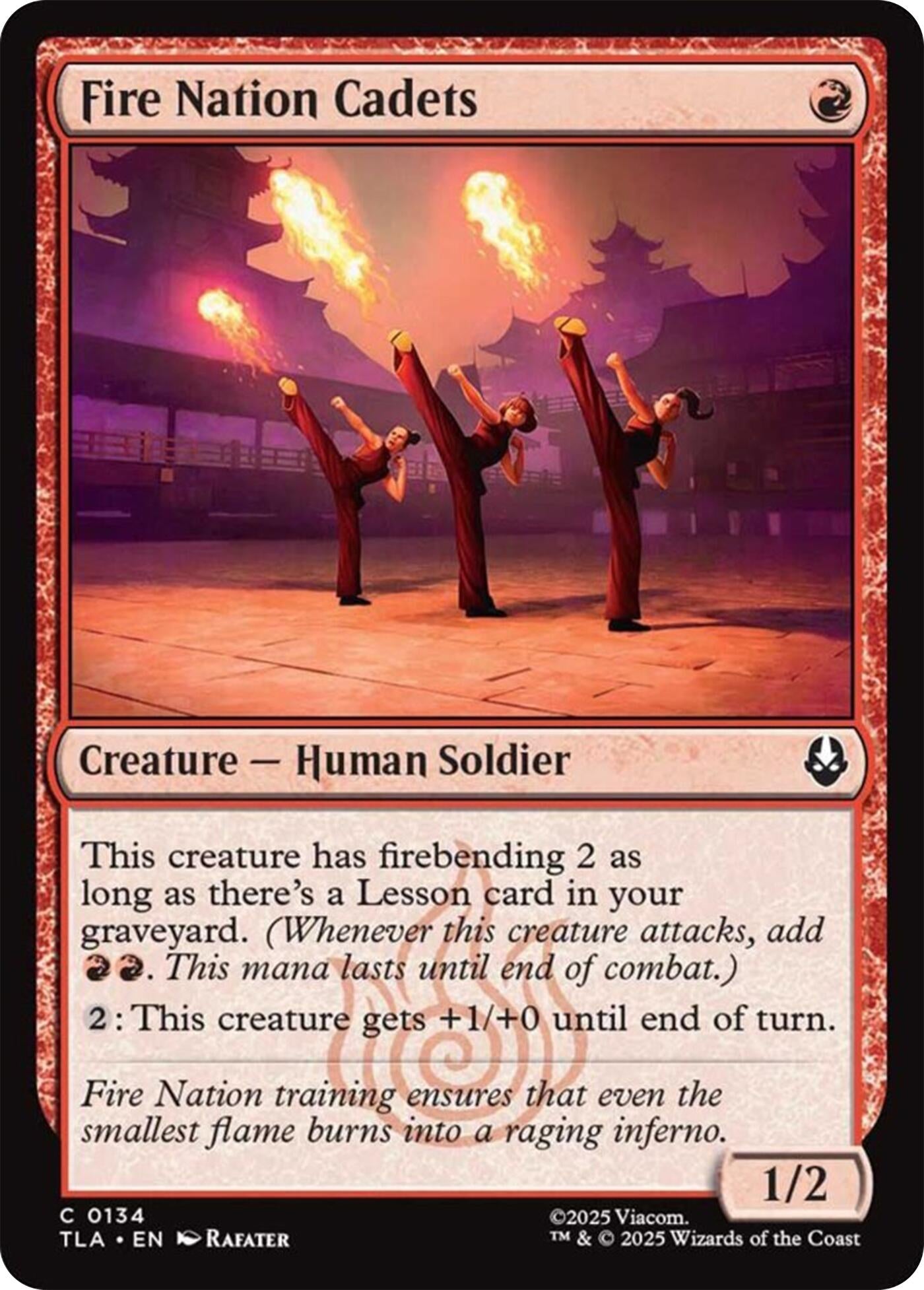 Image for Fire Nation Cadets (134) (TLA) - Magic: The Gathering
