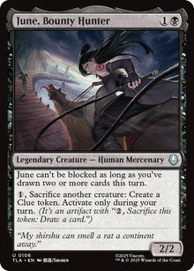 Image for June, Bounty Hunter (106) (TLA) - Magic: The Gathering