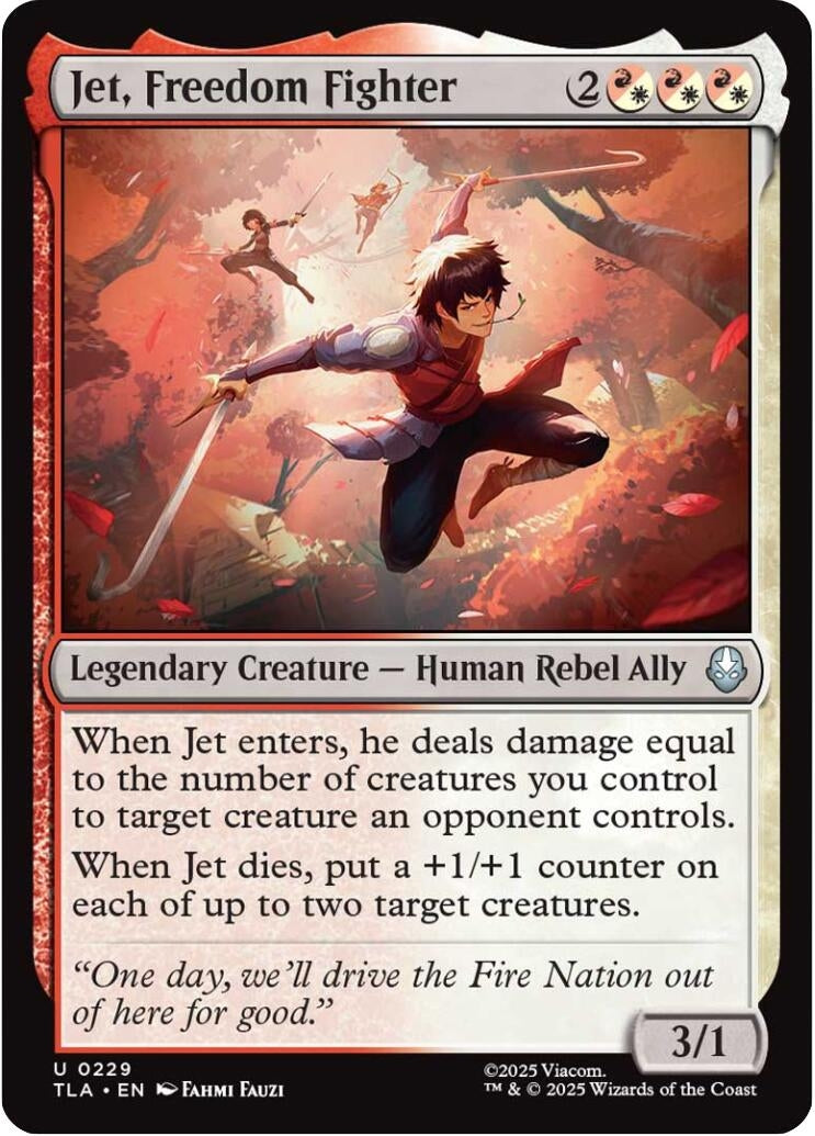 Image for Jet, Freedom Fighter (229) (TLA) - Magic: The Gathering