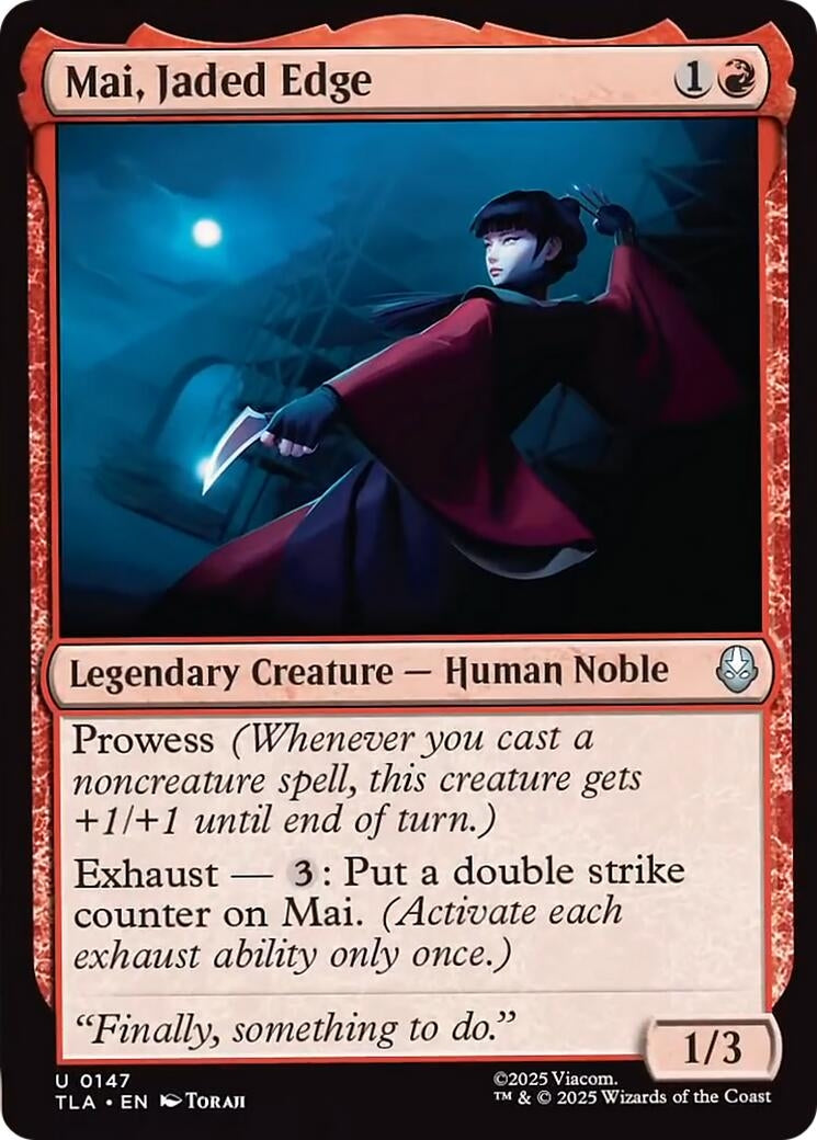 Image for Mai, Jaded Edge (147) (TLA) - Magic: The Gathering