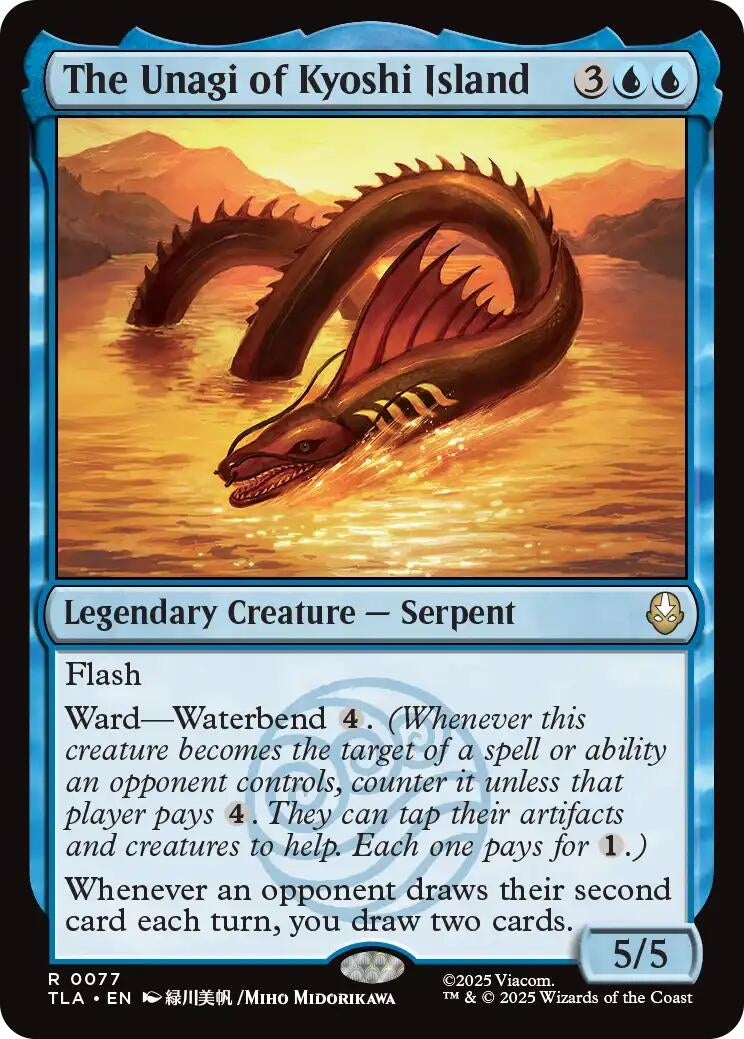 Image for The Unagi of Kyoshi Island (77) (TLA) - Magic: The Gathering