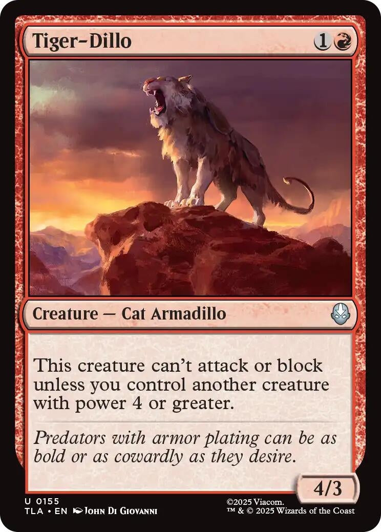 Image for Tiger-Dillo (155) (TLA) - Magic: The Gathering