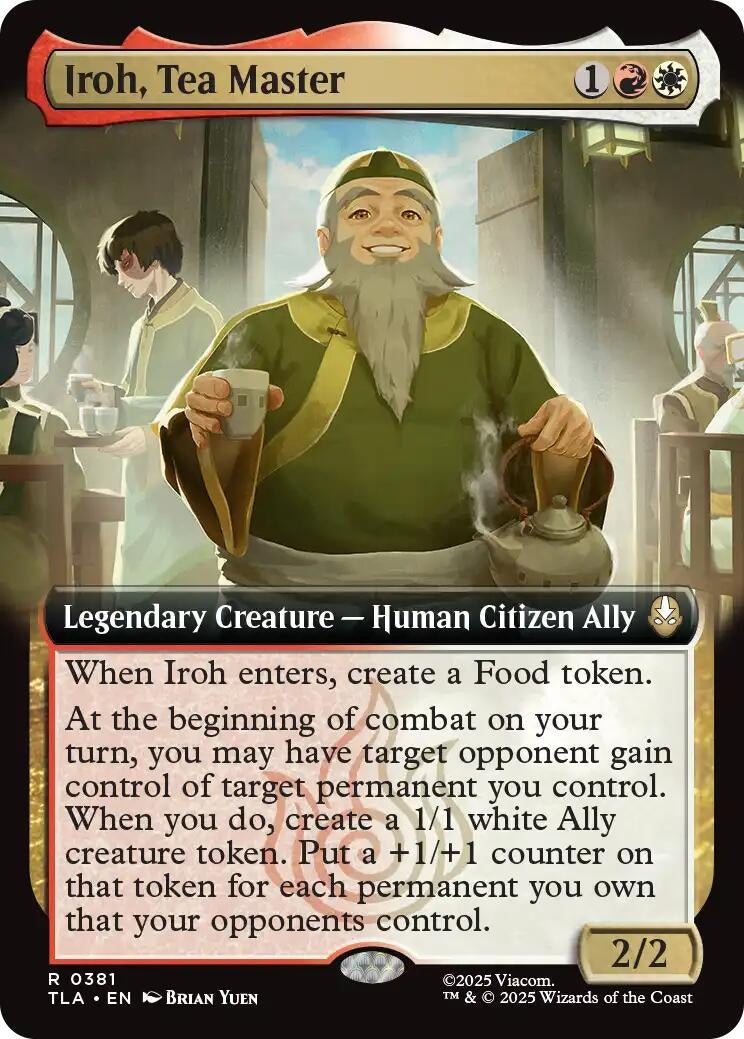 Image for Iroh, Tea Master (Extended Art) (381) (TLA) - Magic: The Gathering