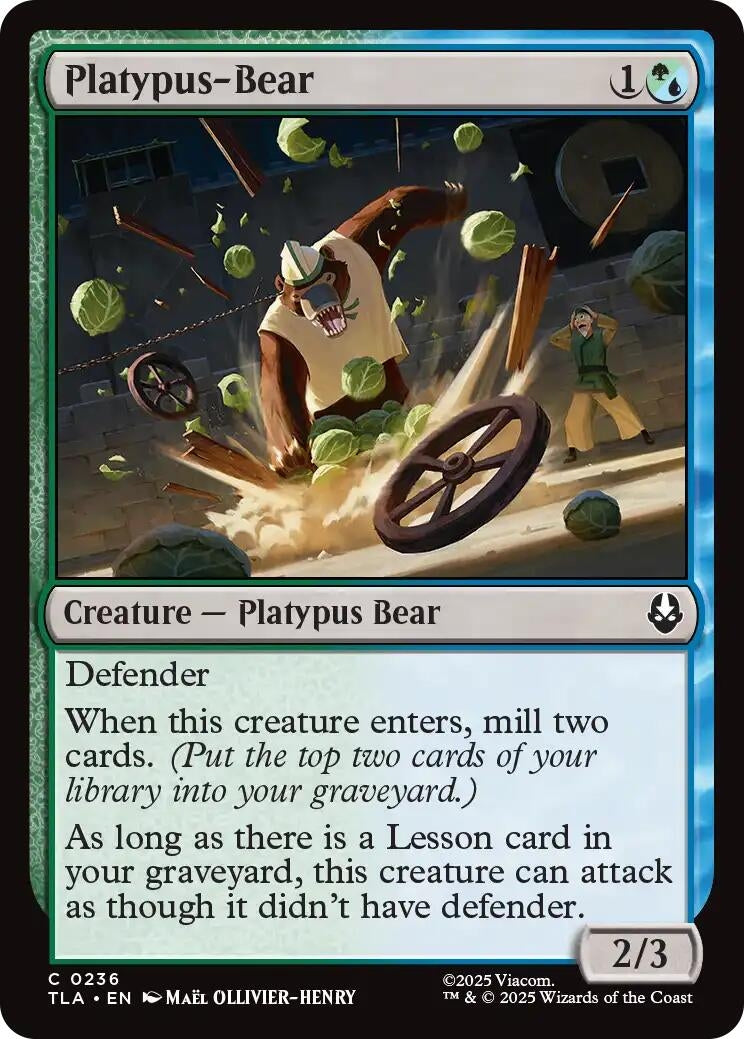 Image for Platypus-Bear (236) (TLA) - Magic: The Gathering