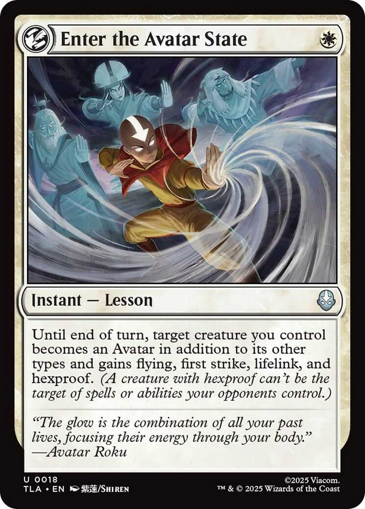 Image for Enter the Avatar State (18) (TLA) - Magic: The Gathering