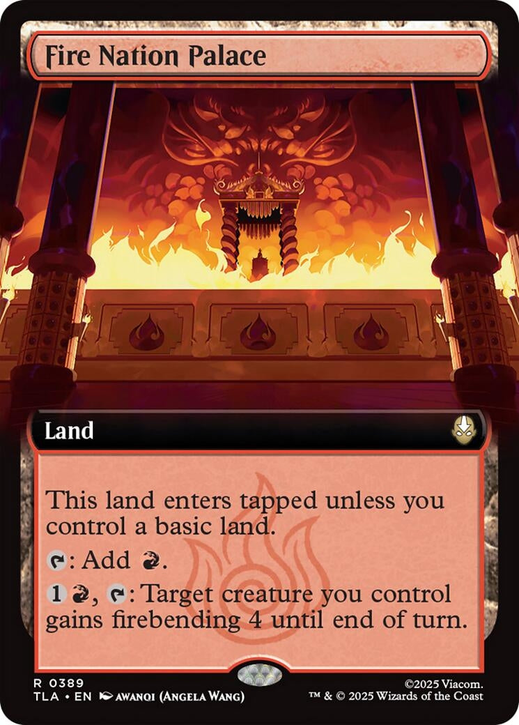 Image for Fire Nation Palace (Extended Art) (389) (TLA) - Magic: The Gathering