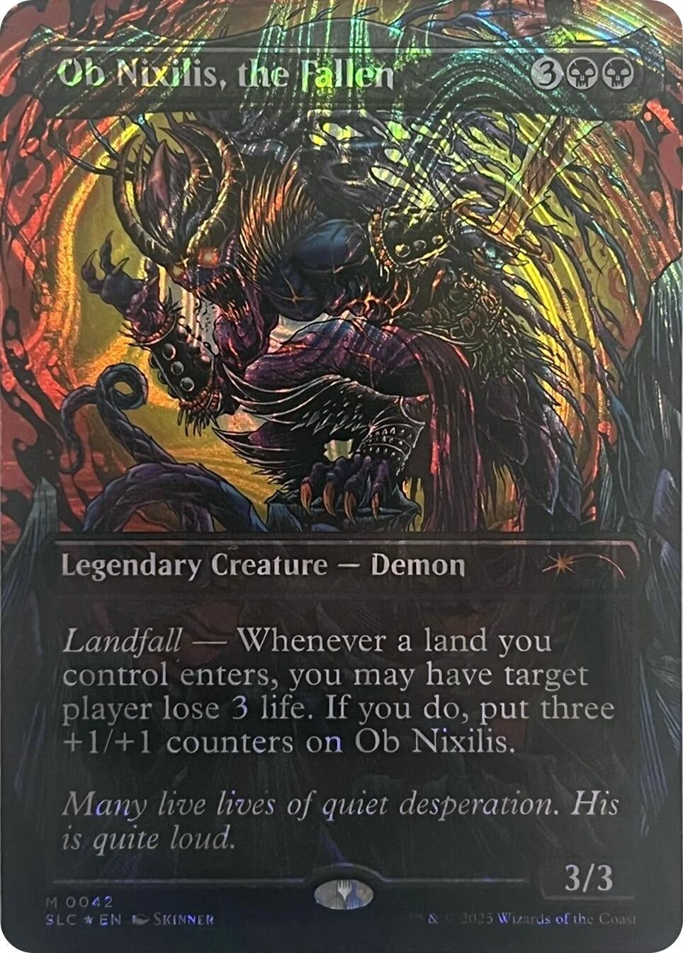 Image for Ob Nixilis, the Fallen (Halo Foil) (42) (SLC) - Magic: The Gathering