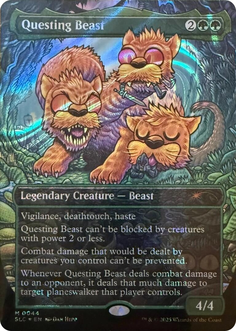 Image for Questing Beast (Halo Foil) (44) (SLC) - Magic: The Gathering