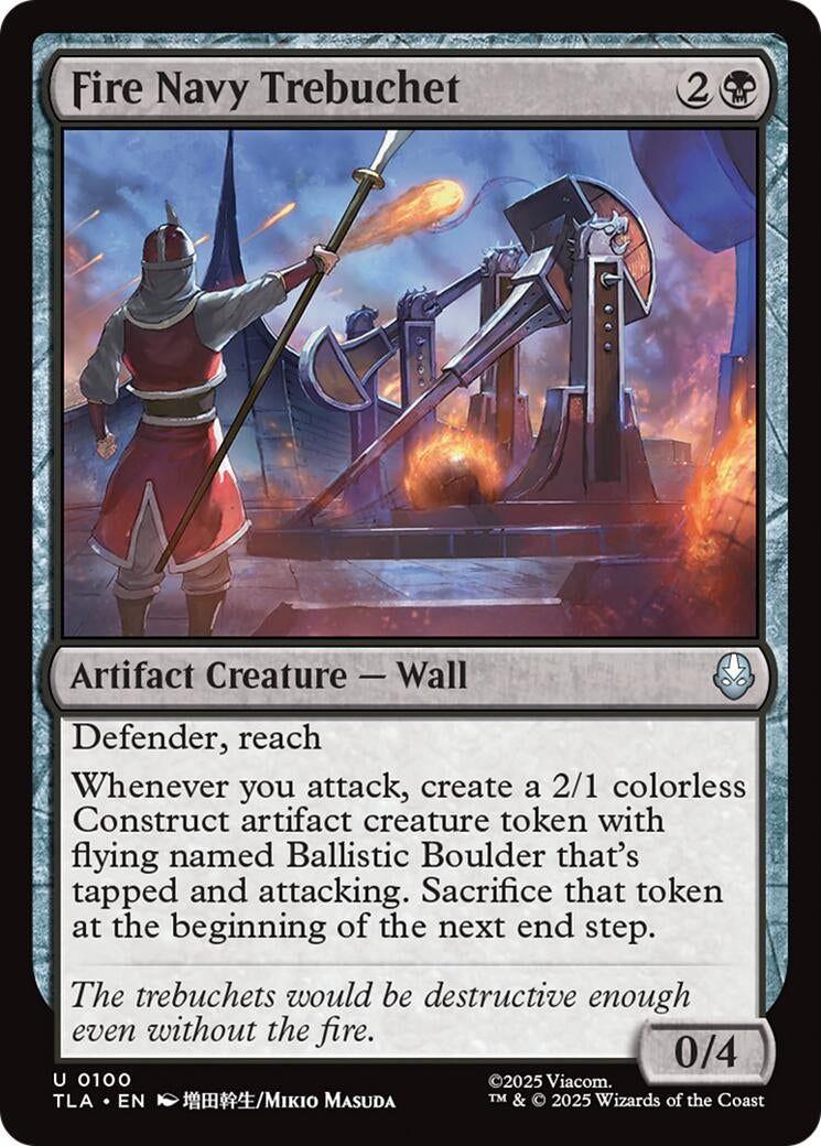 Image for Fire Navy Trebuchet (100) (TLA) - Magic: The Gathering