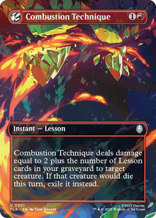 Image for Combustion Technique (Borderless) (301) (TLA) - Magic: The Gathering