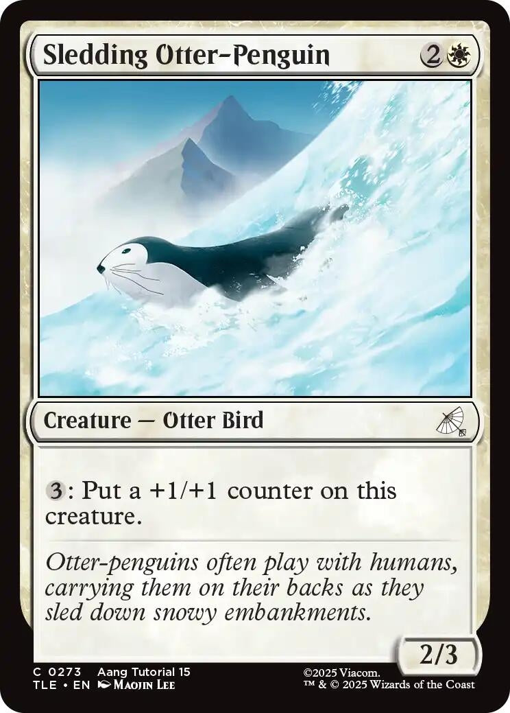 Image for Sledding Otter-Penguin (0273) (273) (TLE) - Magic: The Gathering