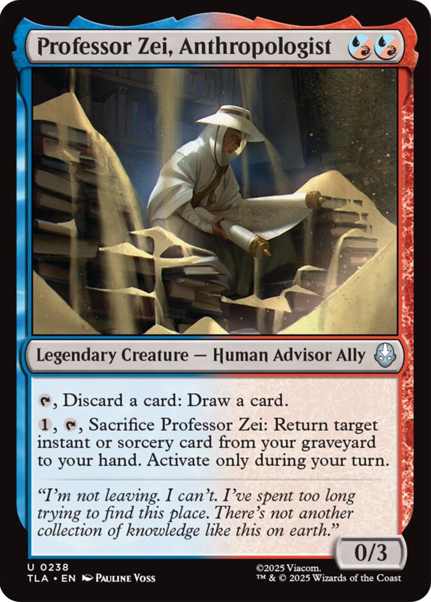 Image for Professor Zei, Anthropologist (238) (TLA) - Magic: The Gathering