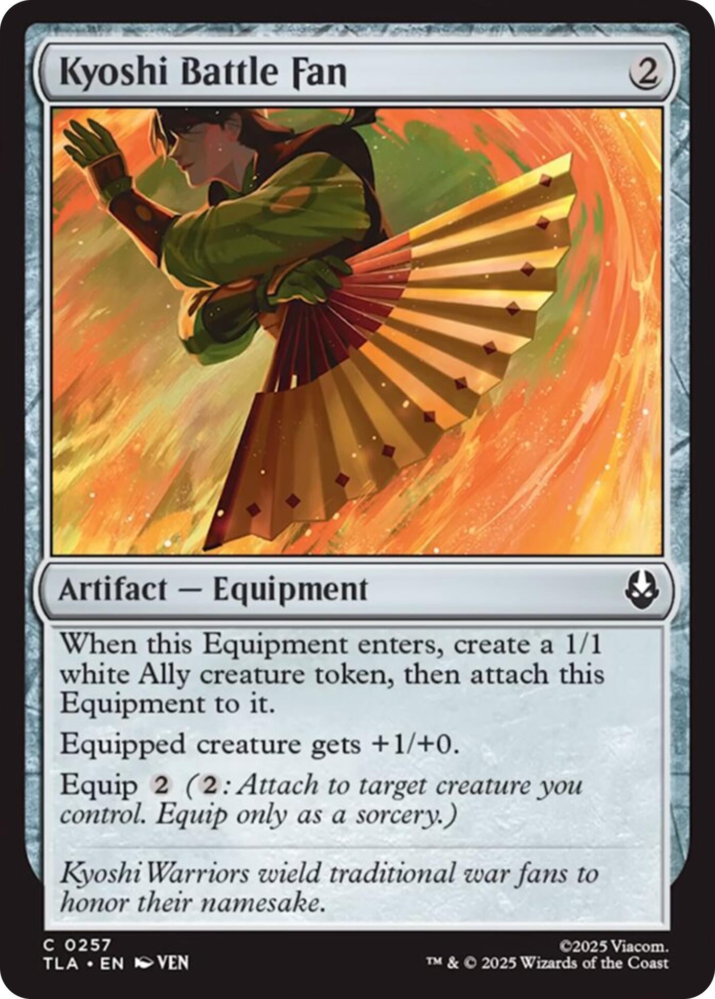 Image for Kyoshi Battle Fan (257) (TLA) - Magic: The Gathering