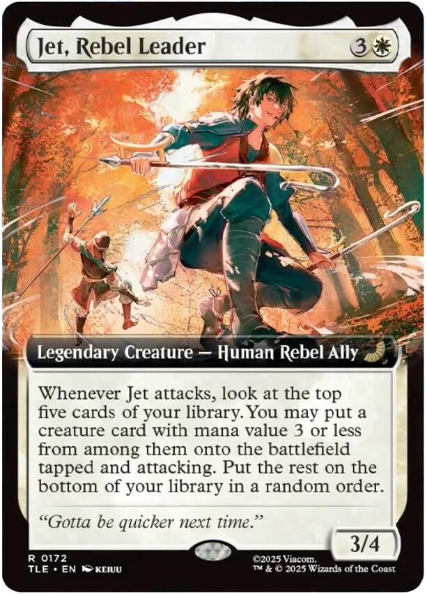 Image for Jet, Rebel Leader (Extended Art) (172) (TLE) - Magic: The Gathering