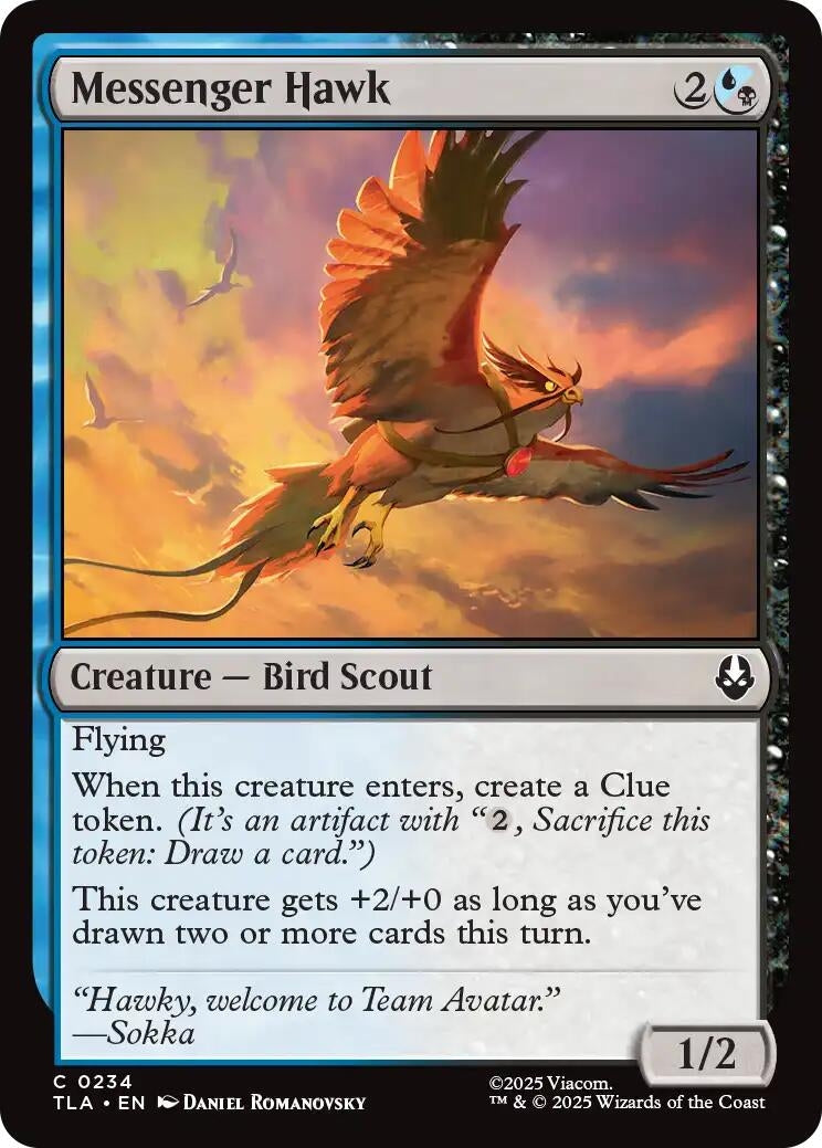 Image for Messenger Hawk (234) (TLA) - Magic: The Gathering