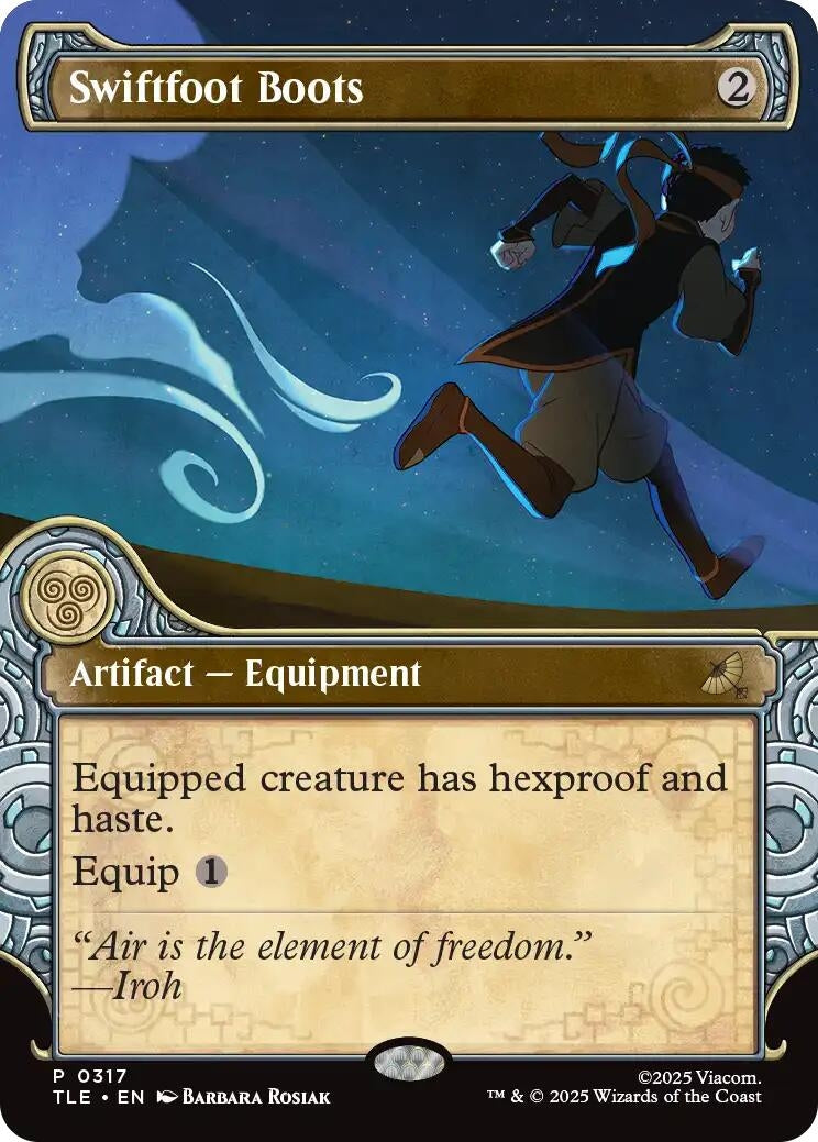 Image for Swiftfoot Boots (Showcase) (317) (TLE) - Magic: The Gathering
