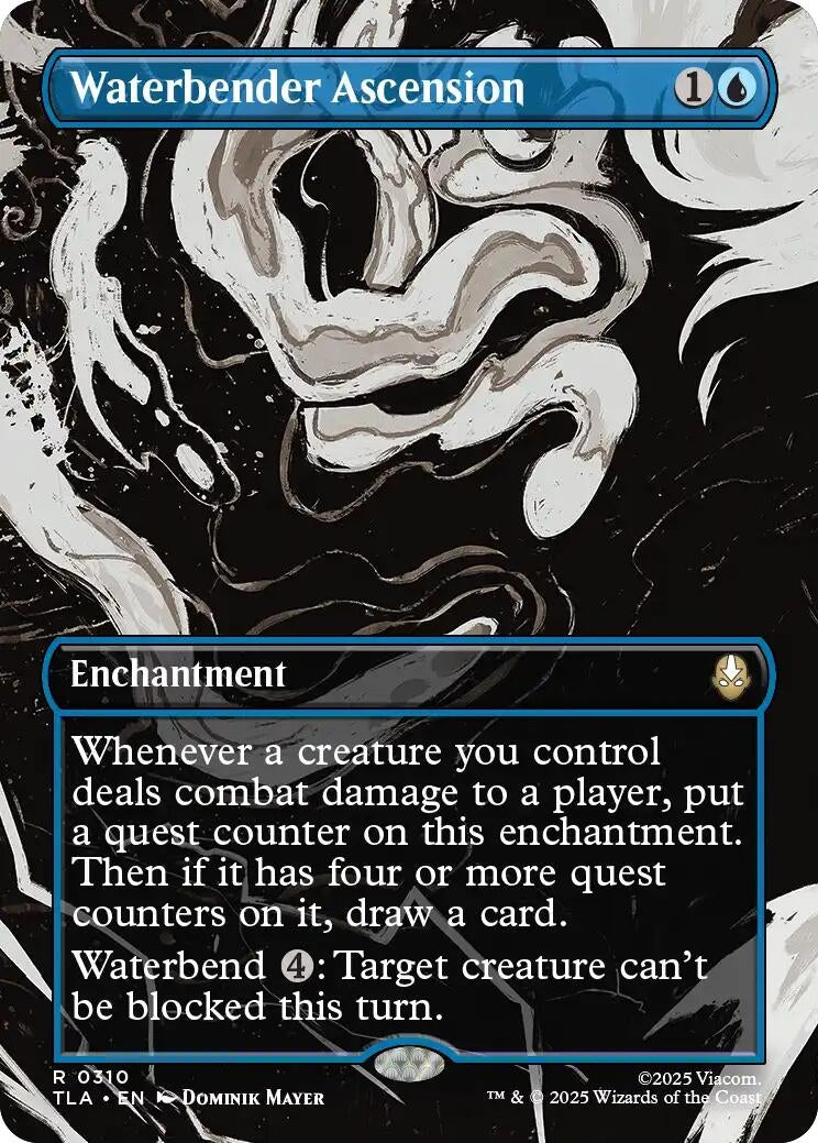 Image for Waterbender Ascension (Borderless) (310) (TLA) - Magic: The Gathering
