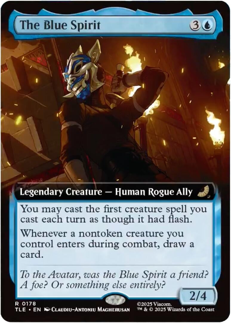 Image for The Blue Spirit (Extended Art) (178) (TLE) - Magic: The Gathering