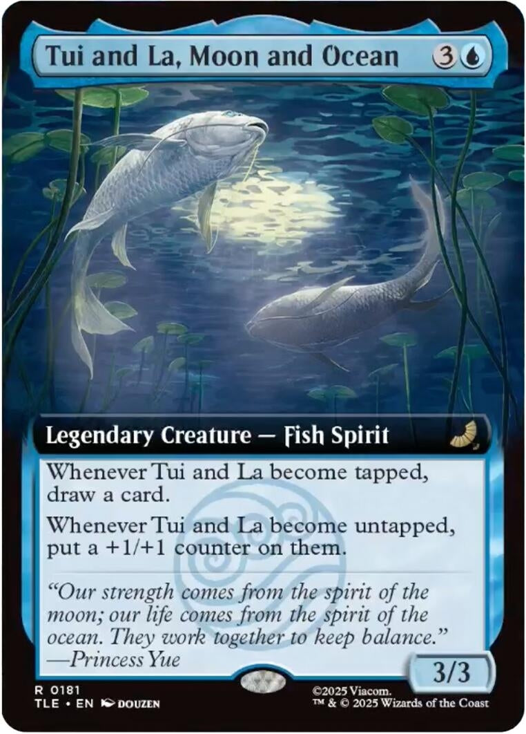 Image for Tui and La, Moon and Ocean (Extended Art) (181) (TLE) - Magic: The Gathering