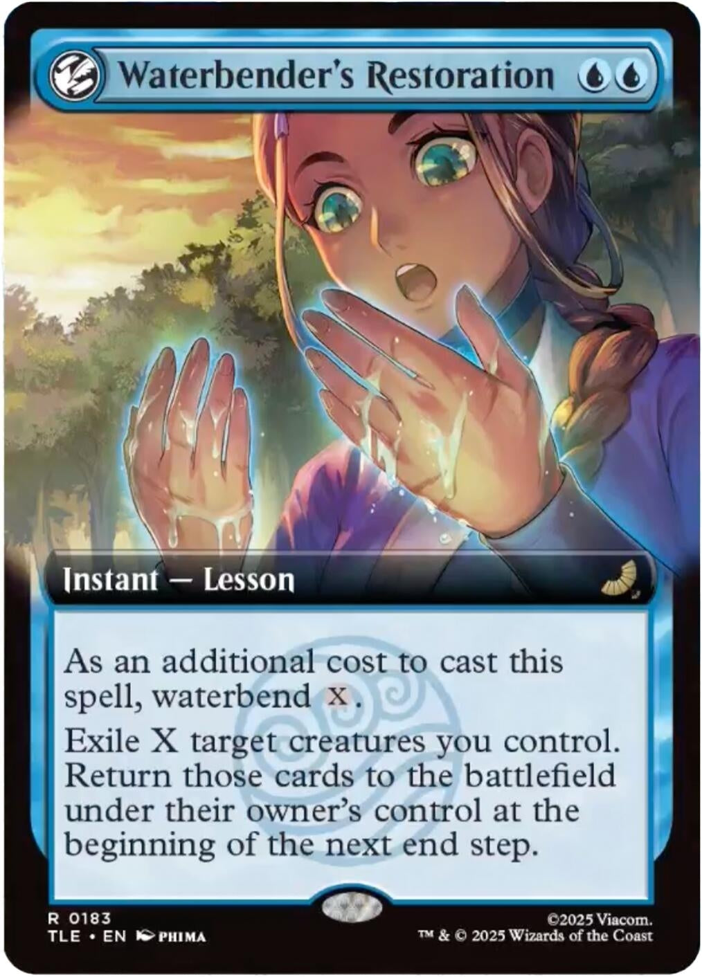 Image for Waterbender's Restoration (Extended Art) (183) (TLE) - Magic: The Gathering
